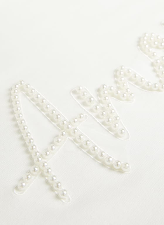 Pearl Detail Long Sleeve Pullover