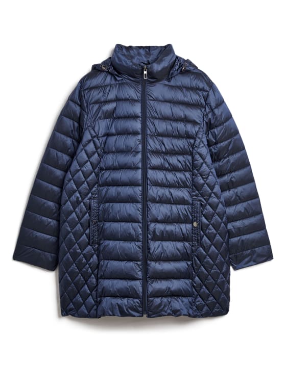 Packable Vegan Down Quilted Coat