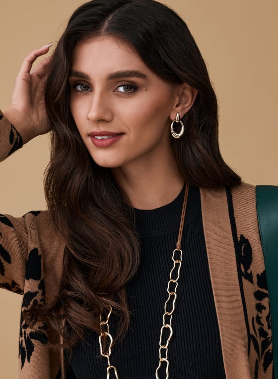 Dangle Hoop Earrings