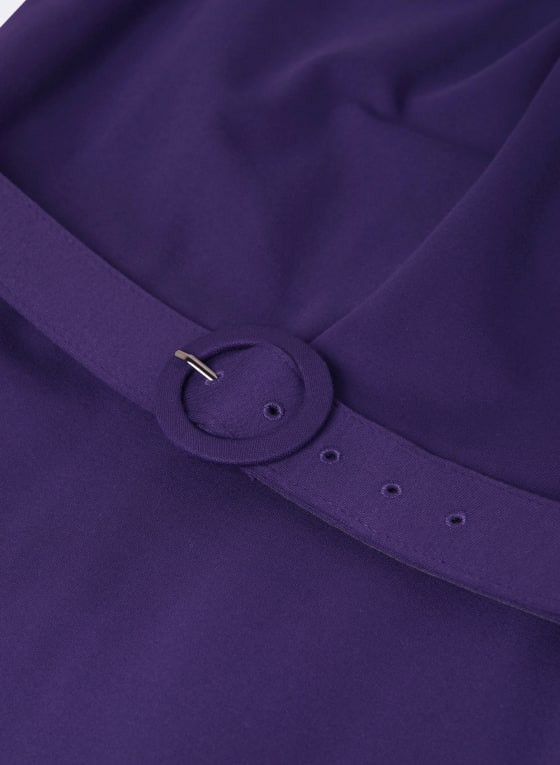 Twist Neck Detail Sheath Dress