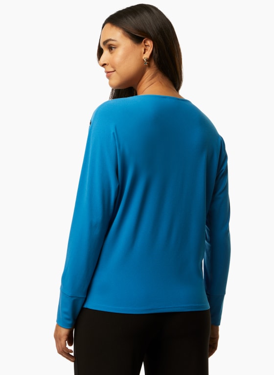 Button Detail Dolman Sleeve Top