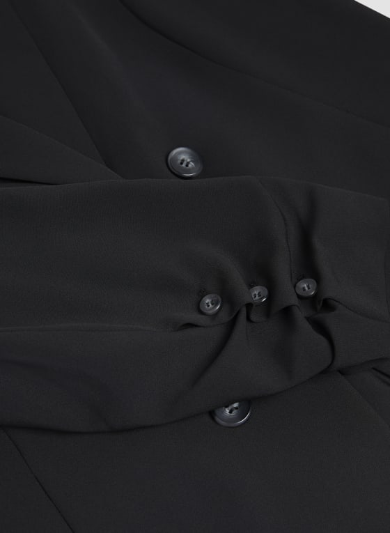 3/4 Sleeve Button Detail Blazer