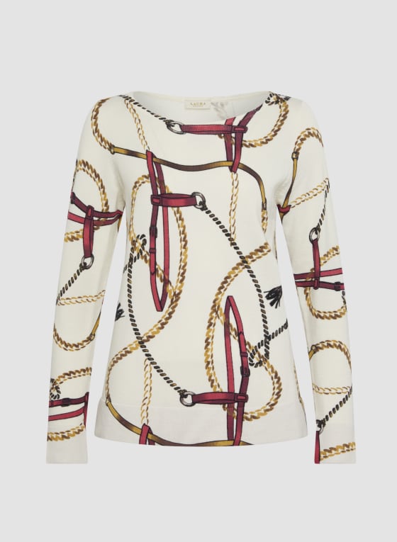 Chain Print Sweater