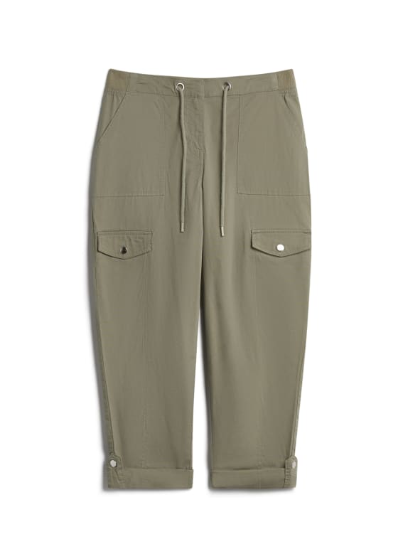 Cotton Capri Cargo Pants