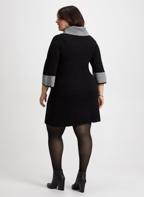 Cowl Neck Sweater Dress