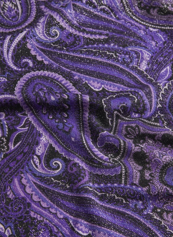 Paisley Print 3/4 Sleeve Top