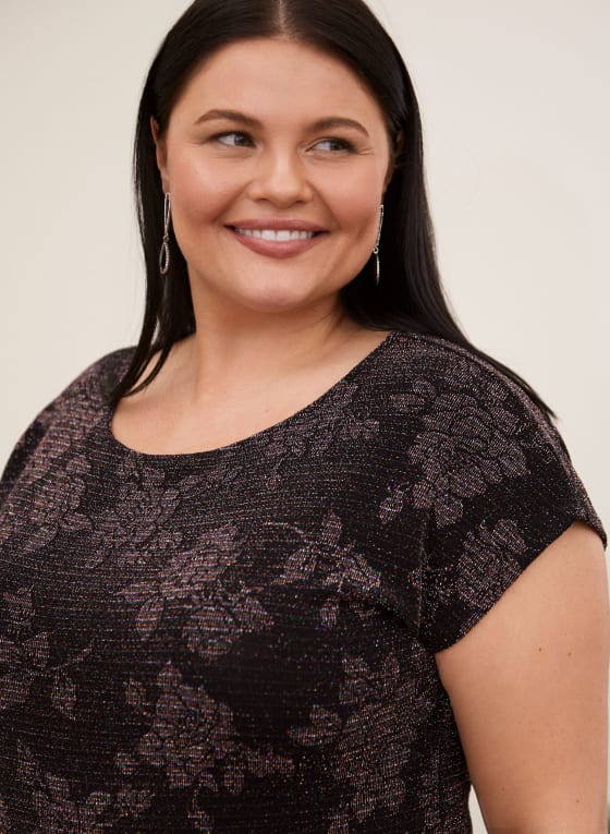 Floral Print Drop Shoulder Top