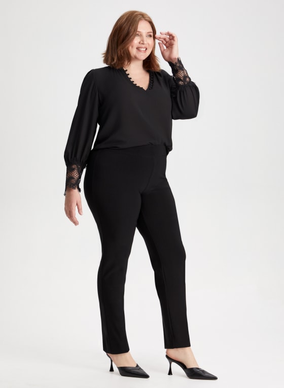 Pull-On Slim Leg Pants