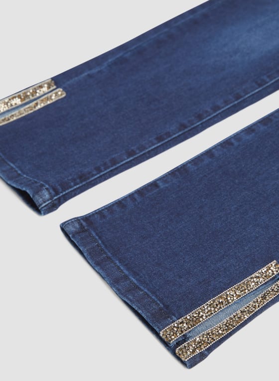 Pull-On Straight Leg Jeans