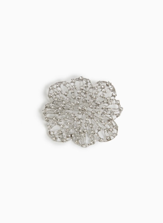 Crystal Flower Brooch