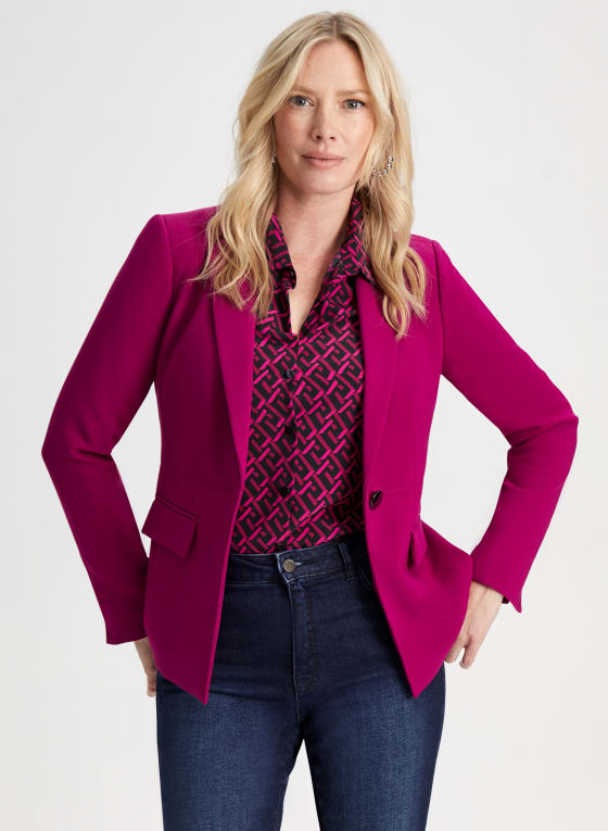 Notch Collar Blazer