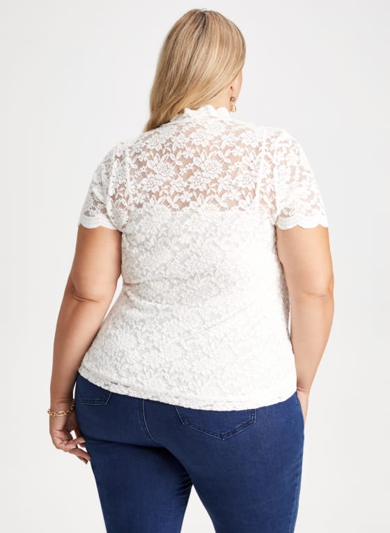 Lace Cap Sleeve Top