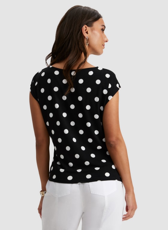 Polka Dot Print Top
