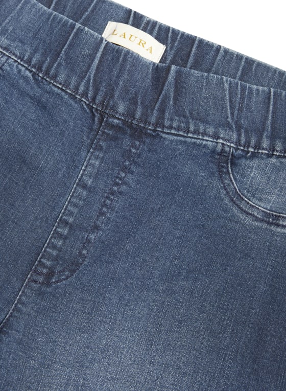 Denim Pull-On Capris