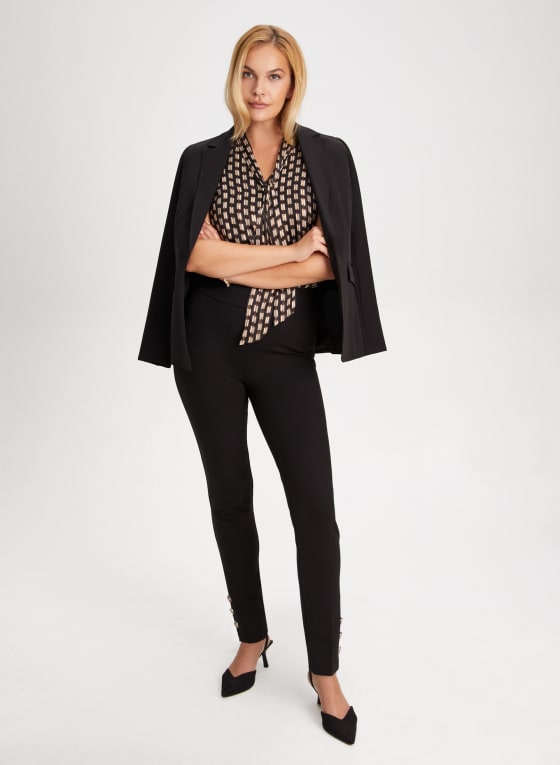 Geometric Print Blouse