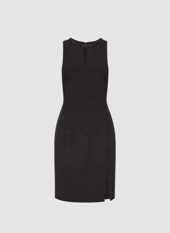 Beaded Detail Sleeveless Dress