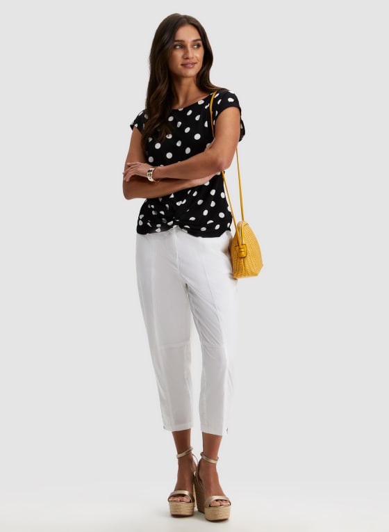 Polka Dot Print Top
