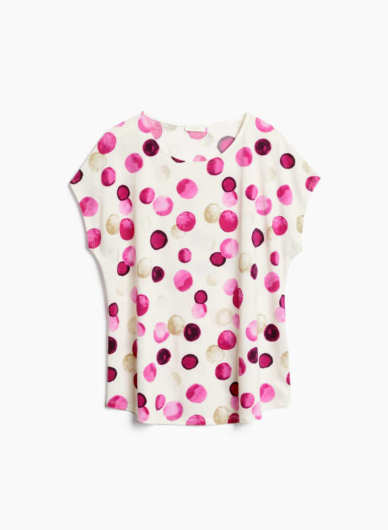 Polka Dot Print Top