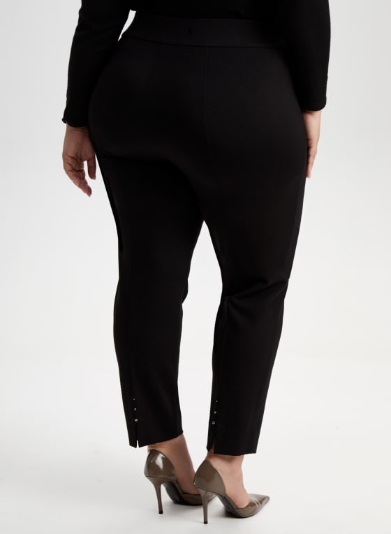 Rivet Detail Slim Leg Pants