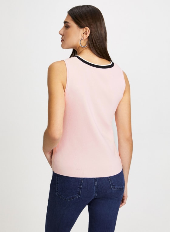 Sleeveless V-Neck Sweater
