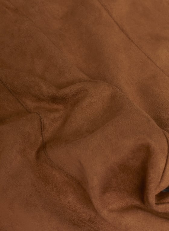 Pull-on Faux Suede Leggings