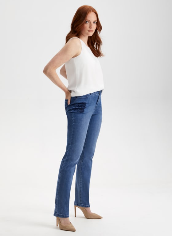 Floral Embroidered Jeans