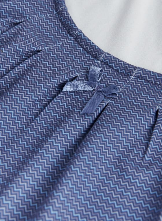 Zigzag Print Nightgown