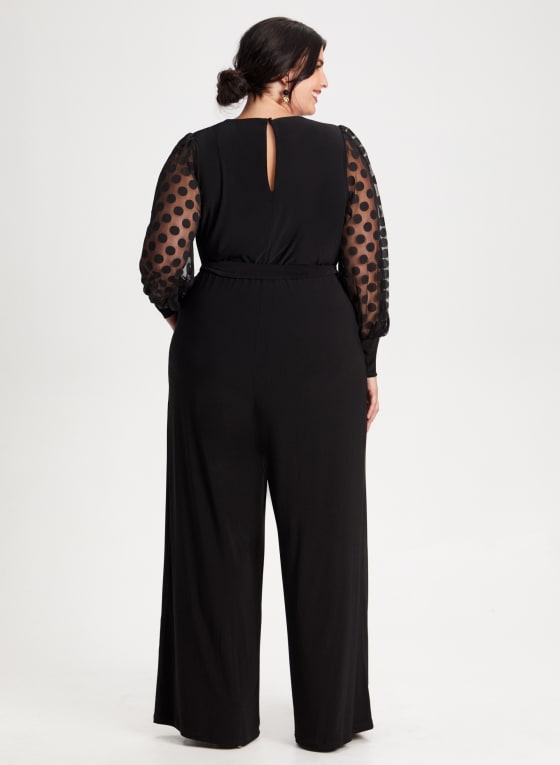 Crossover Detail Wide Leg Jumpsuit