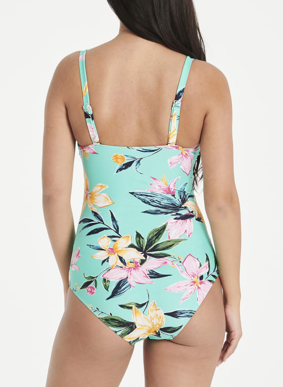 Floral Print One-Piece Swimsuit