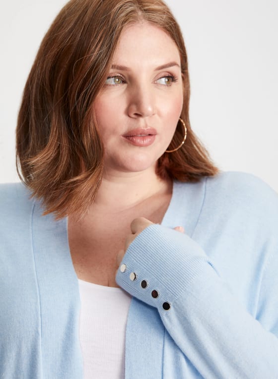 Stitch Detail Open Front Cardigan