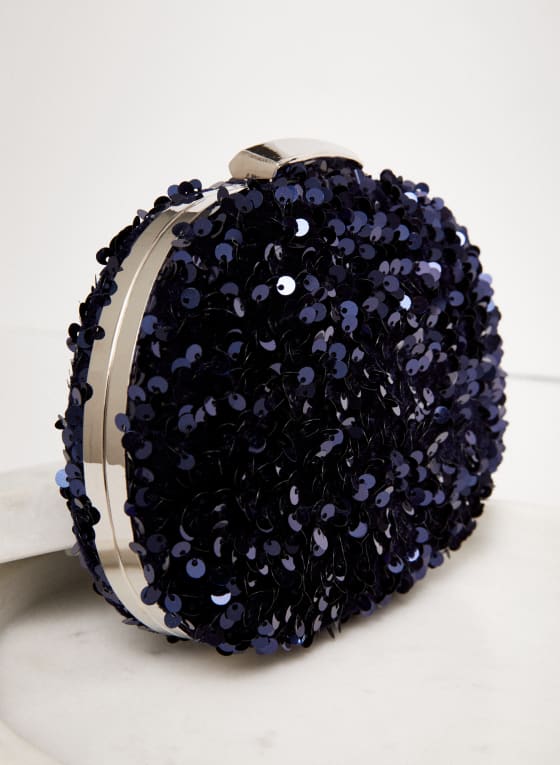 Sequin Box Clutch