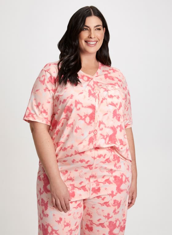 Tie Dye Print Pyjama Set