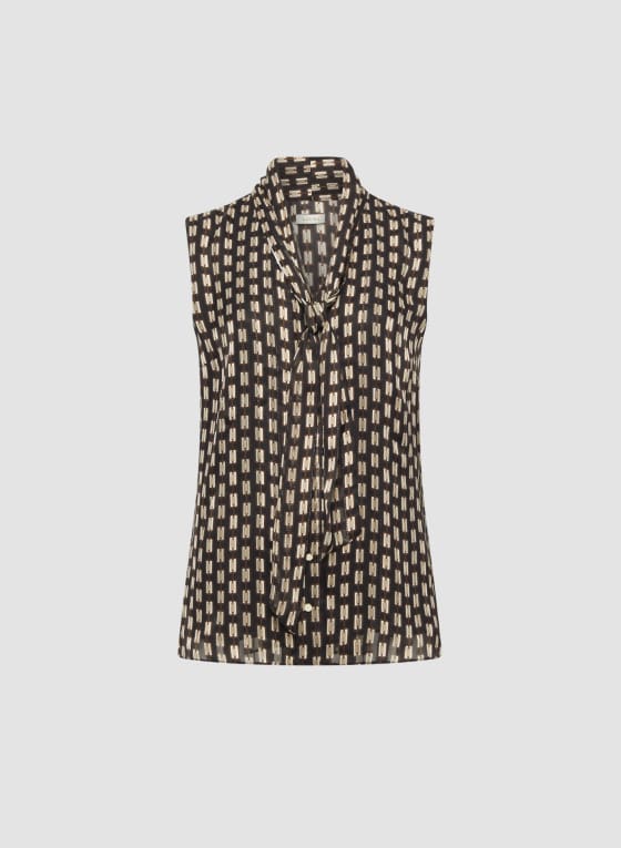 Geometric Print Blouse