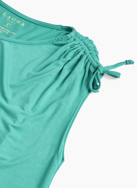 Tie Detail Scoop Neck Top