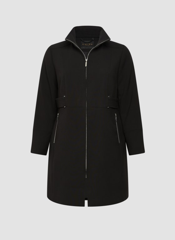 Tricotine Tab Detail Coat