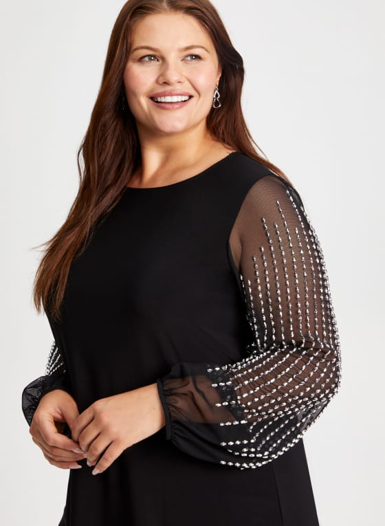 Joseph Ribkoff - Beaded Sleeve Tunic