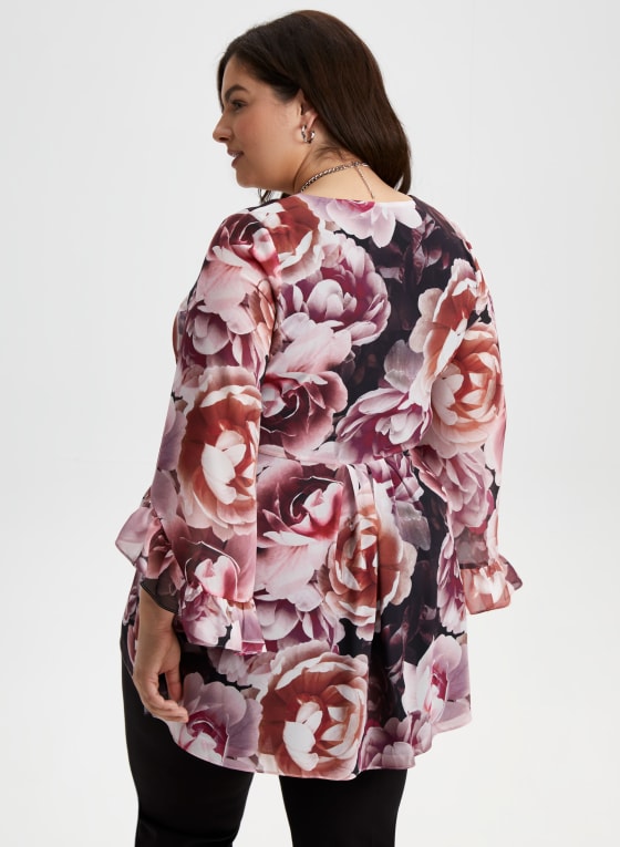 Floral 3/4 Sleeve Blouse