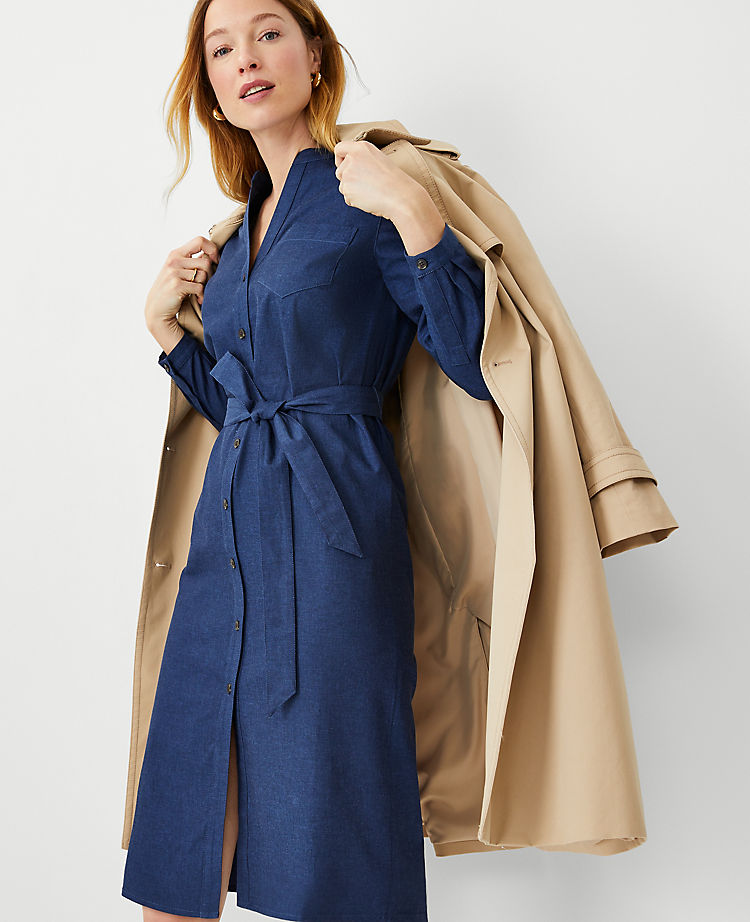 Denim Pocket Shirtdress