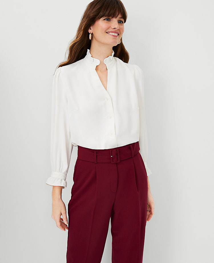 Saylor Ruffle Button Up