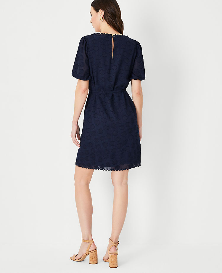 Ann Taylor Floral Clip Shift Dress