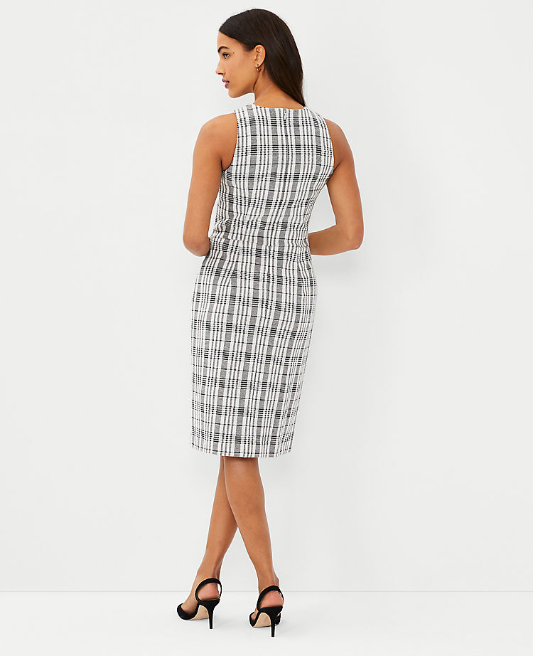 Ann Taylor Plaid Sheath Dress