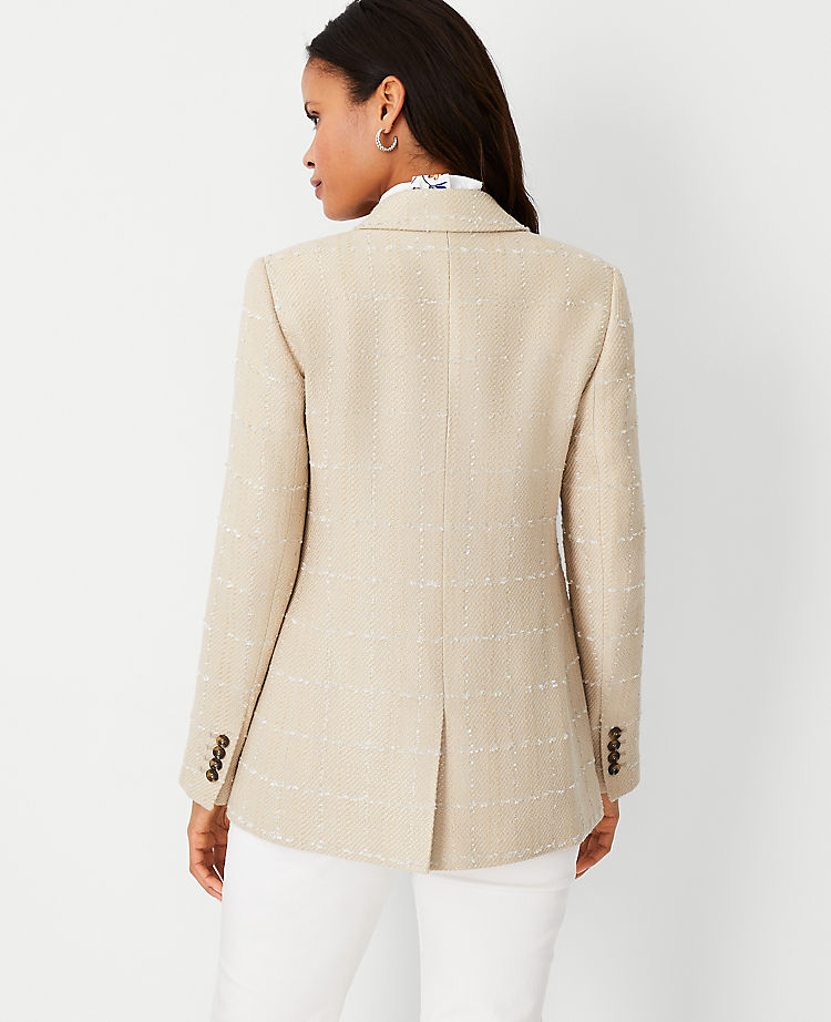 Ann Taylor The Tweed Double Breasted Blazer