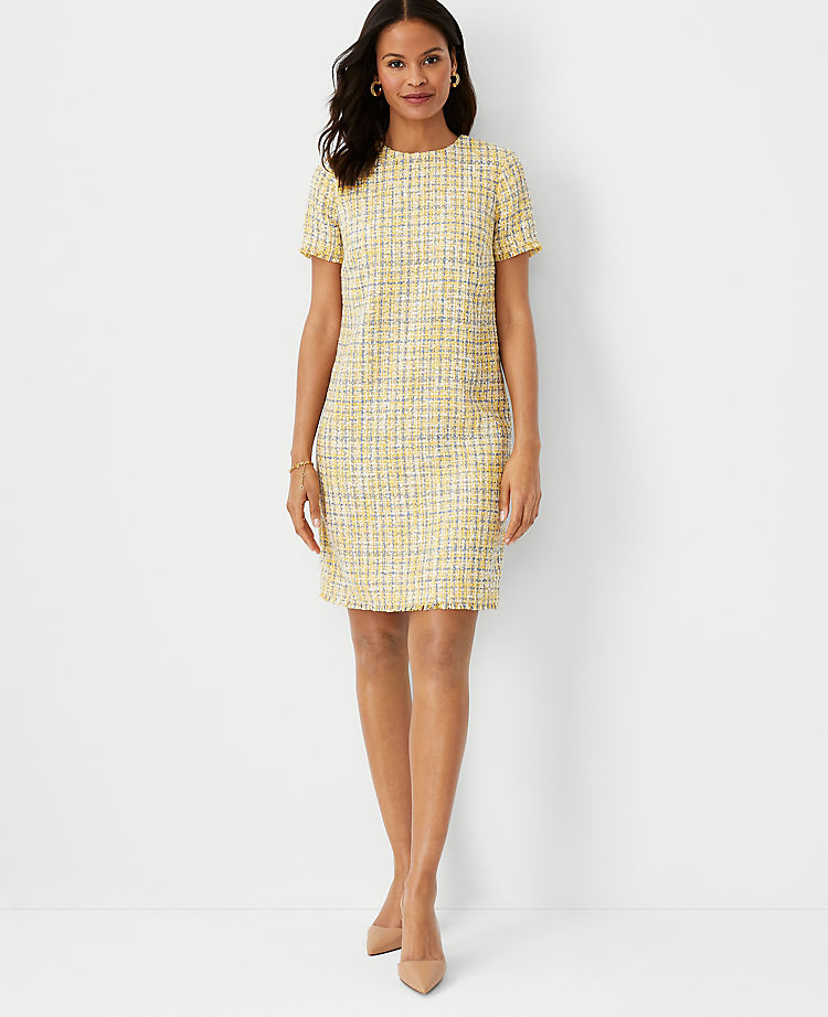 Ann Taylor Tweed Tee Shift Dress