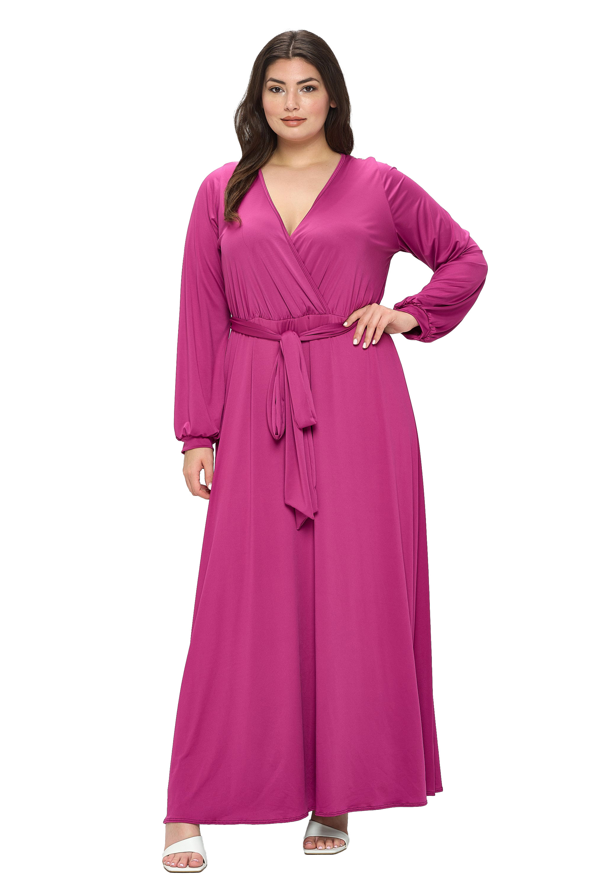 Espinoza Surplice Maxi Dress