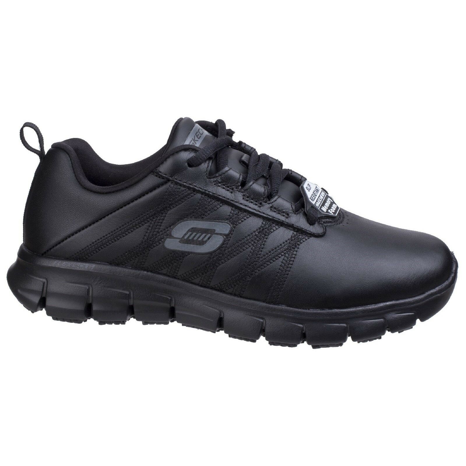 Skechers - Womens/Ladies SK76576EC Sure Track Erath SR Ladies Lace Up Shoes