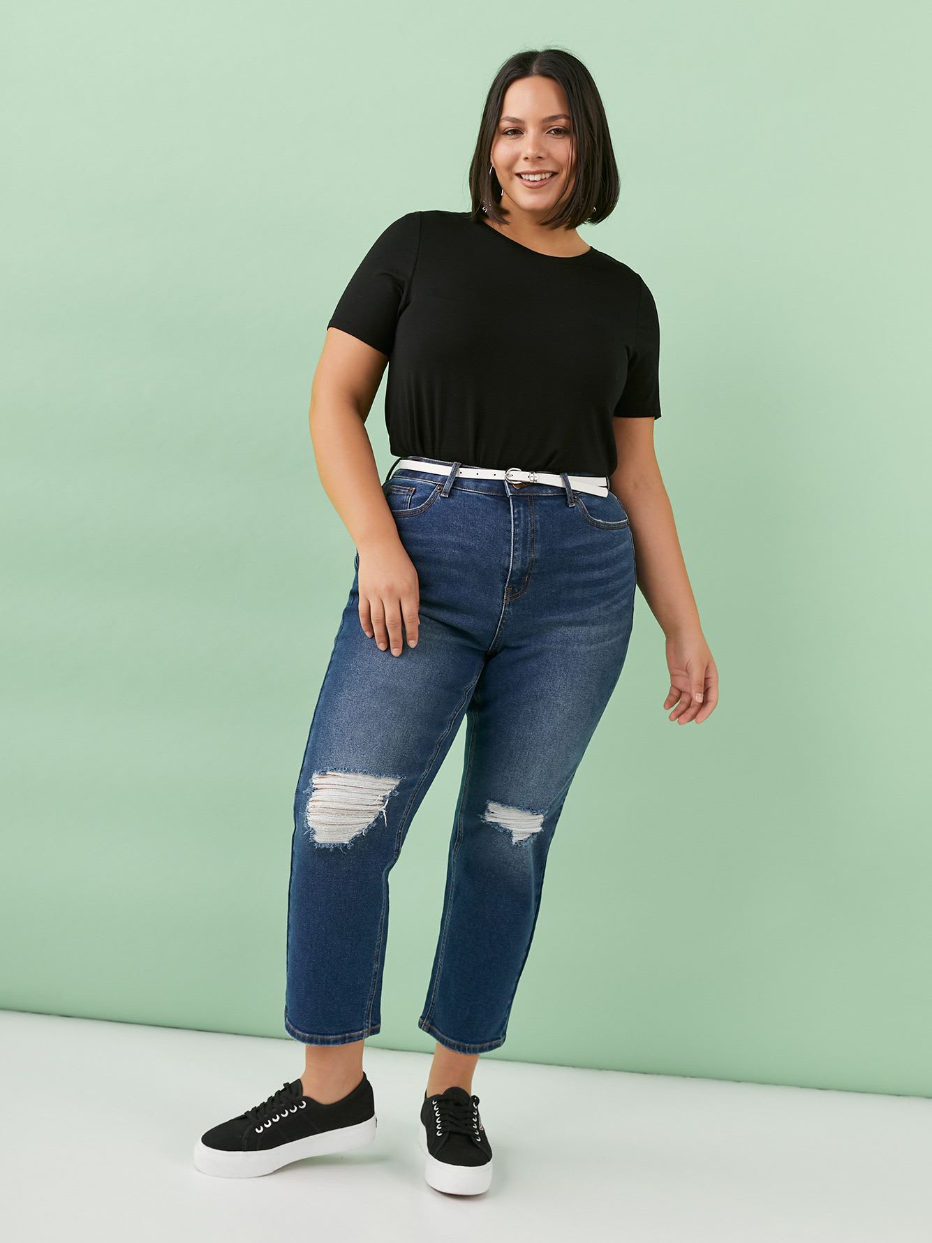 Modern-Fit Crew Neck T-Shirt - Addition Elle - PENN. Essentials