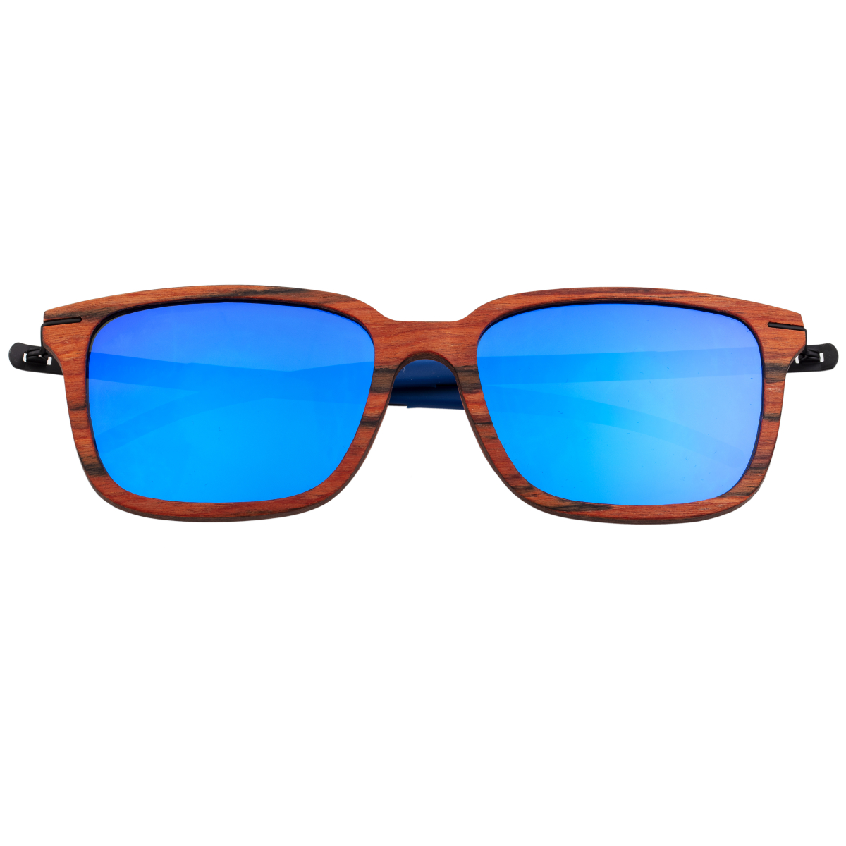 Earth Wood - Doumia Polarized Sunglasses - Zebrawood/Black