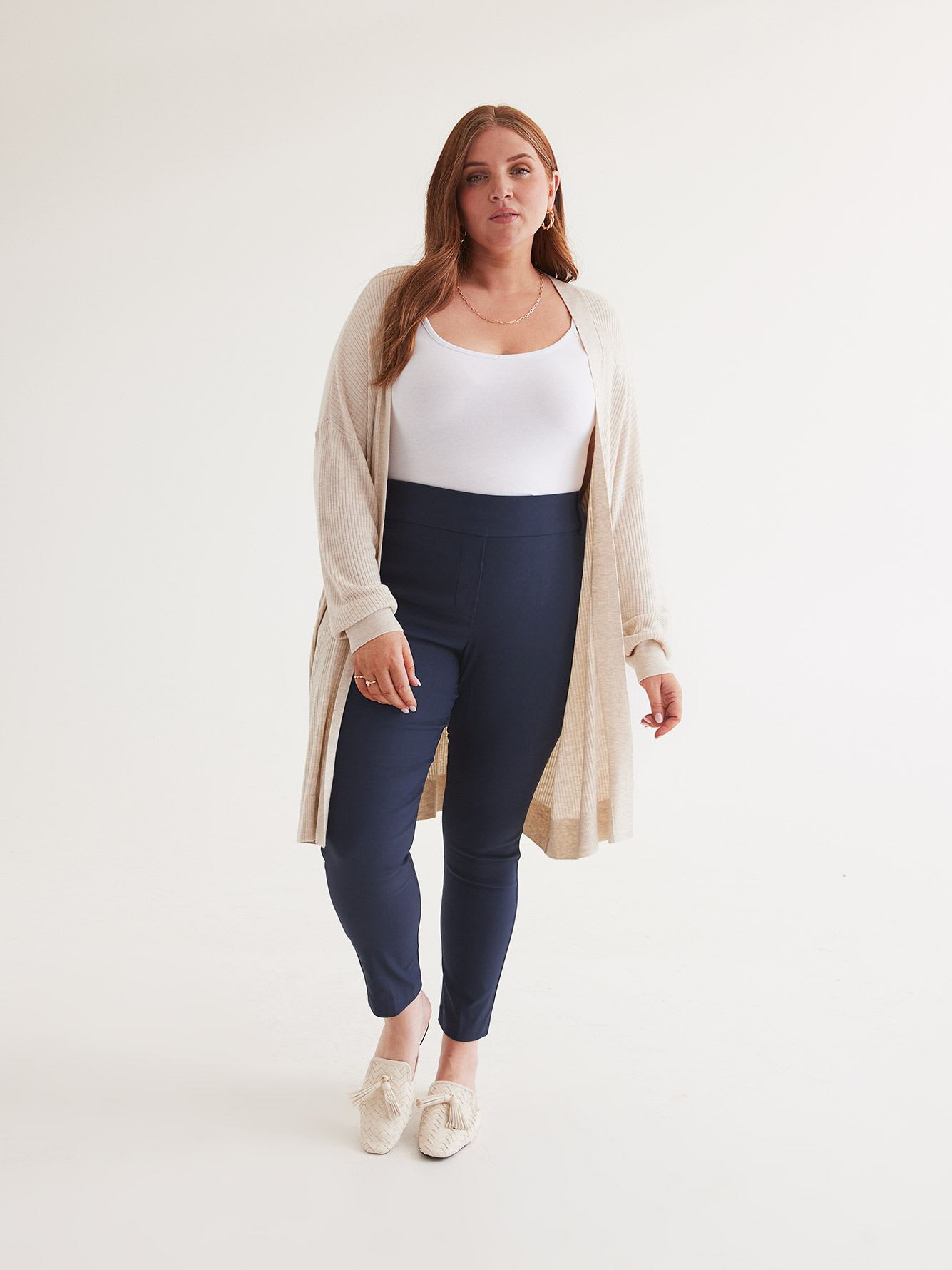 Responsible, Navy Skinny-Leg Savvy Pant - PENN. Essentials