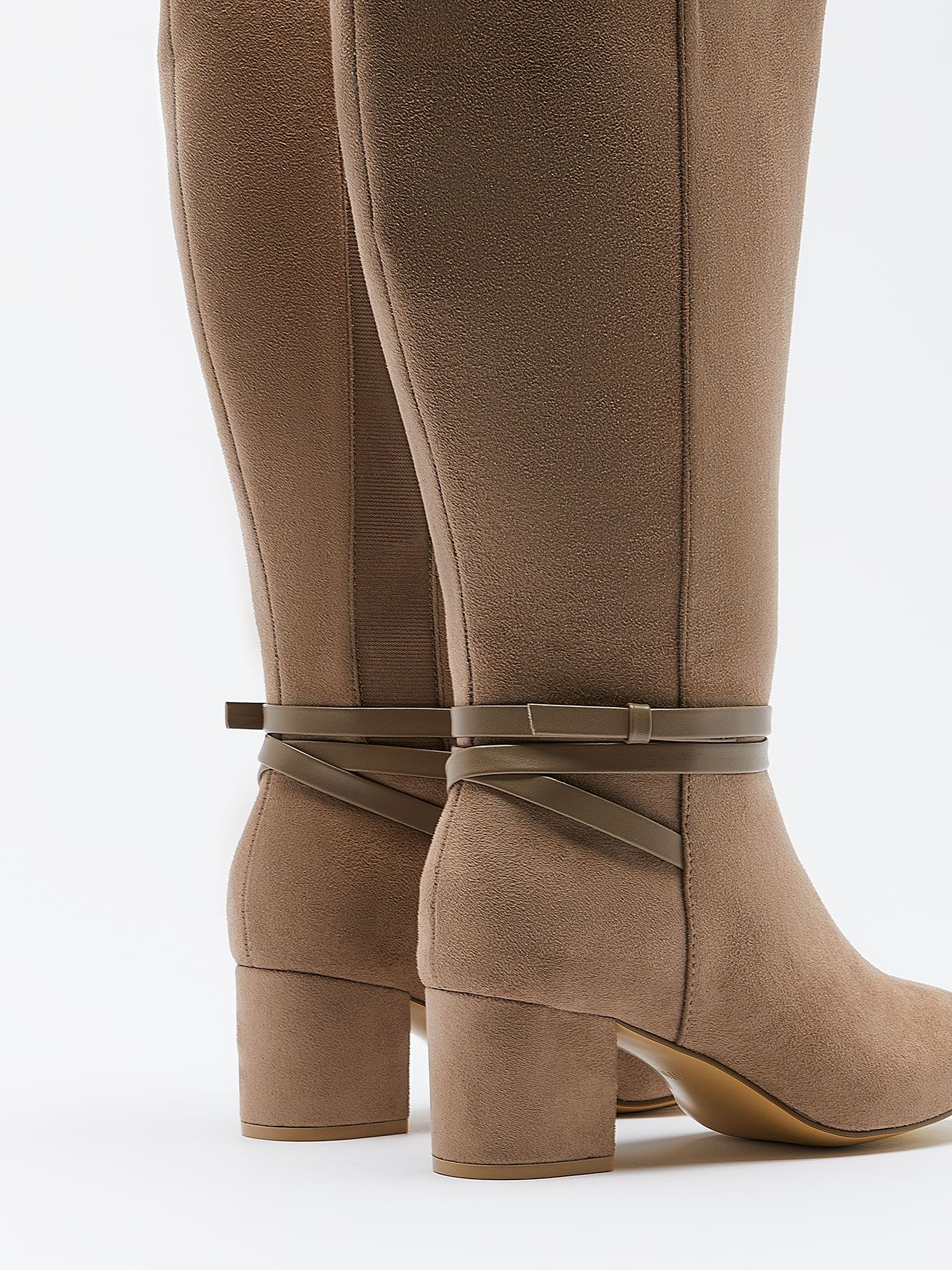 Extra Wide Width, Tall Boot with Wrap-Around Strap