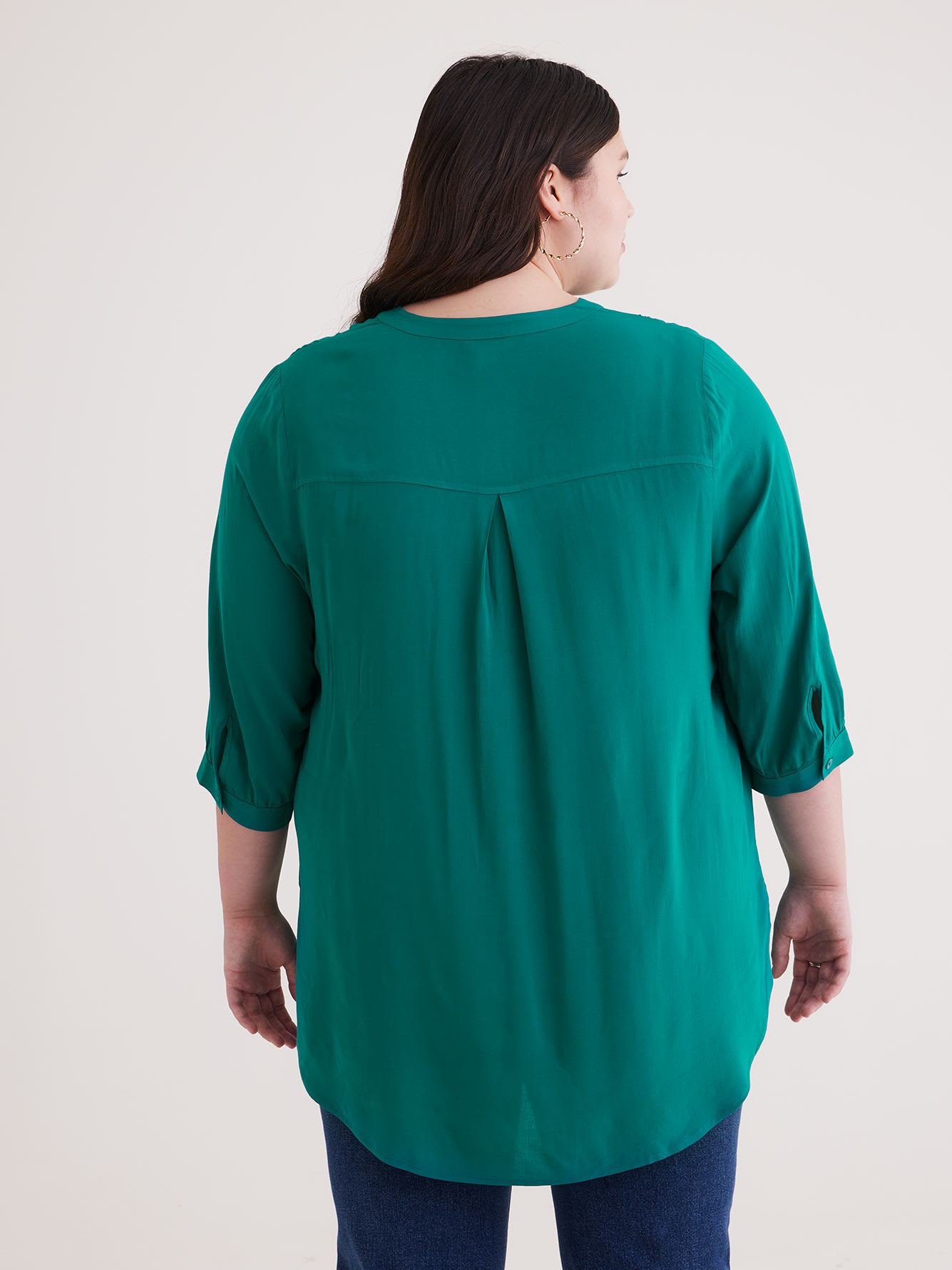 3/4 Sleeve Tunic with Half Placket